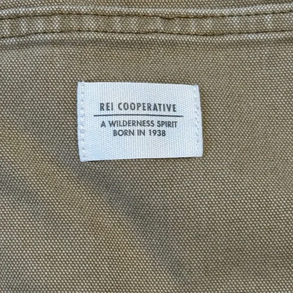 Rei Cooperative Men’s Pants Reinforced Knees Khaki Size 32x32 Actual (32x31) - Picture 7 of 11